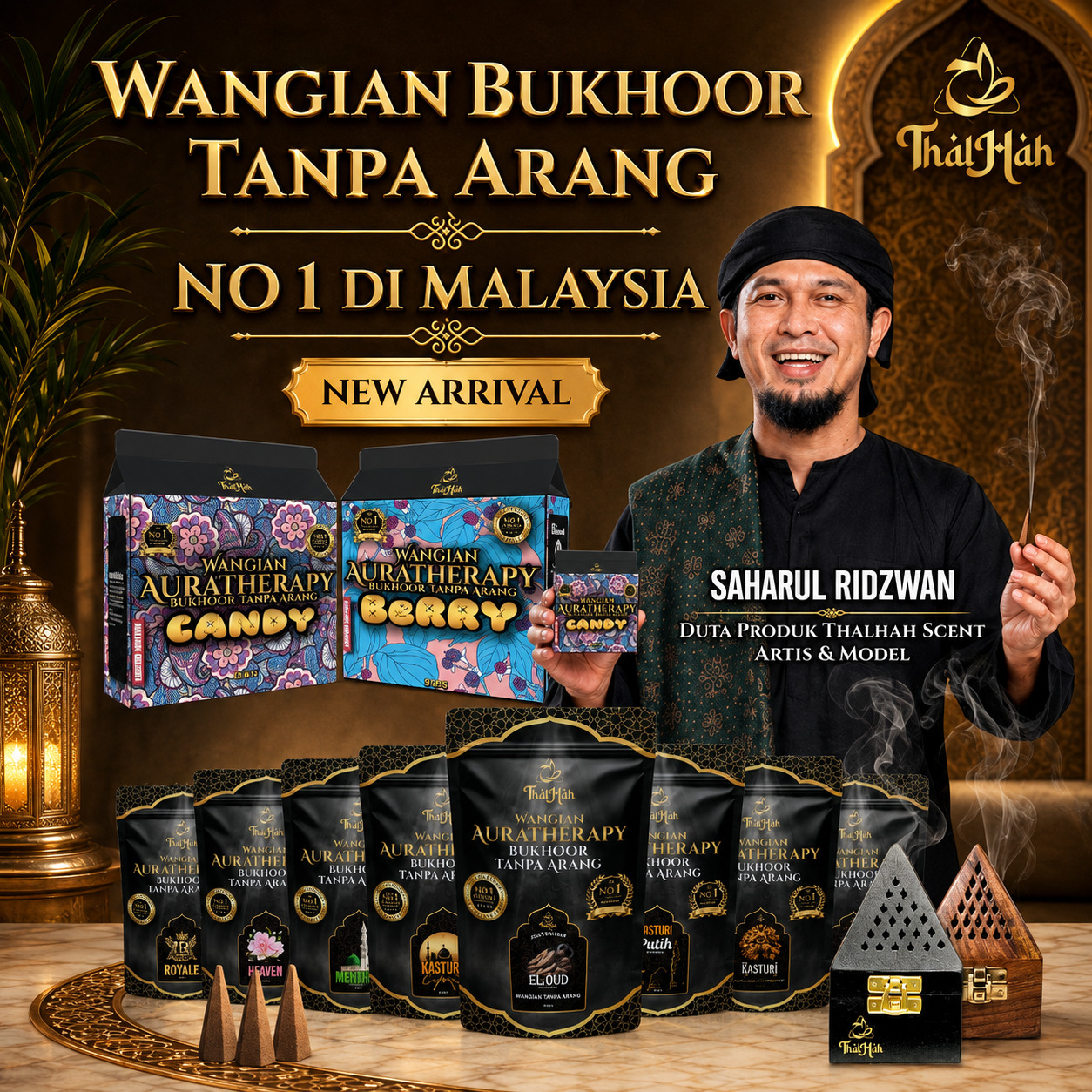 Bukhoor Tanpa Arang Thalhah Scent